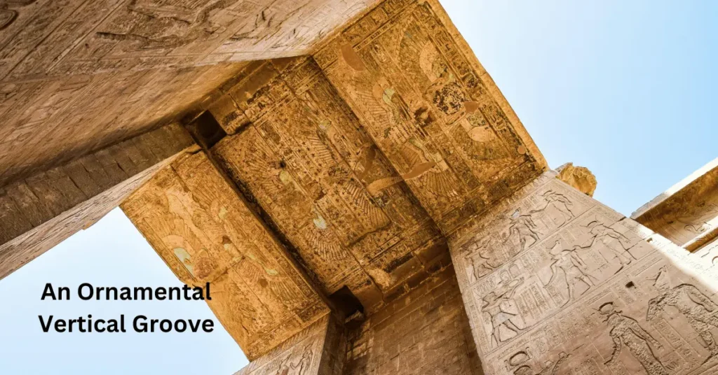 An Ornamental Vertical Groove