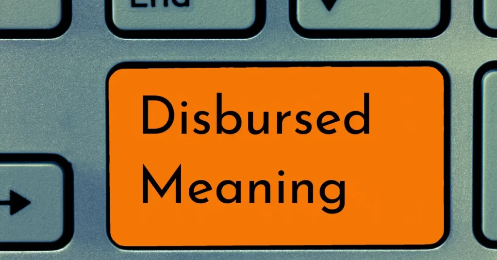 Disbursed Meaning