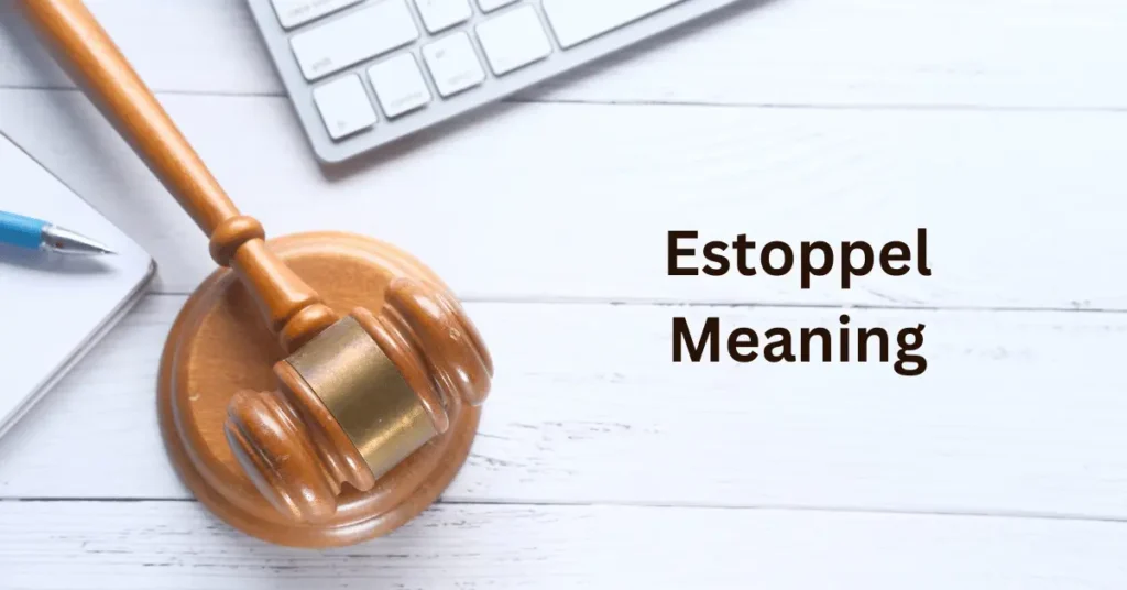 Estoppel Meaning