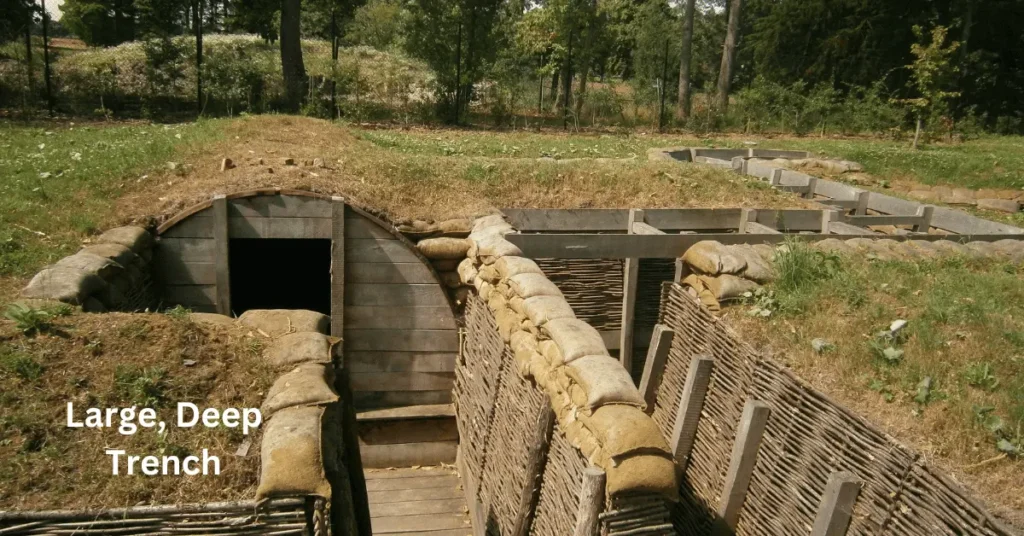 Large, Deep Trench
