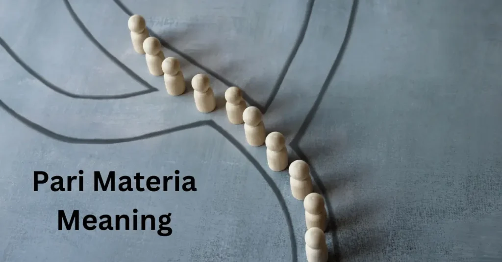 Pari Materia Meaning