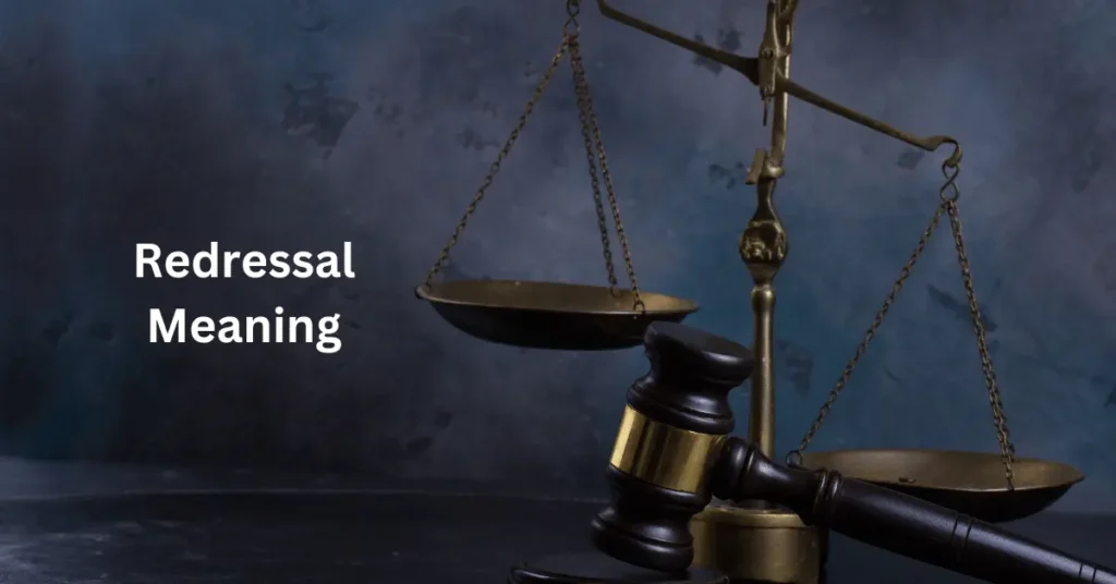 Redressal Meaning