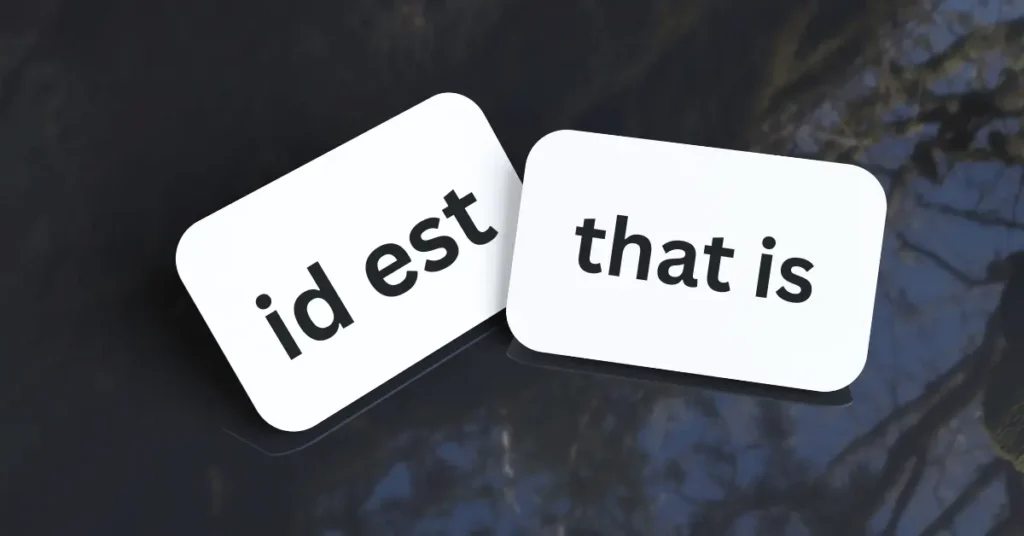 id est